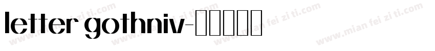 letter gothniv字体转换
